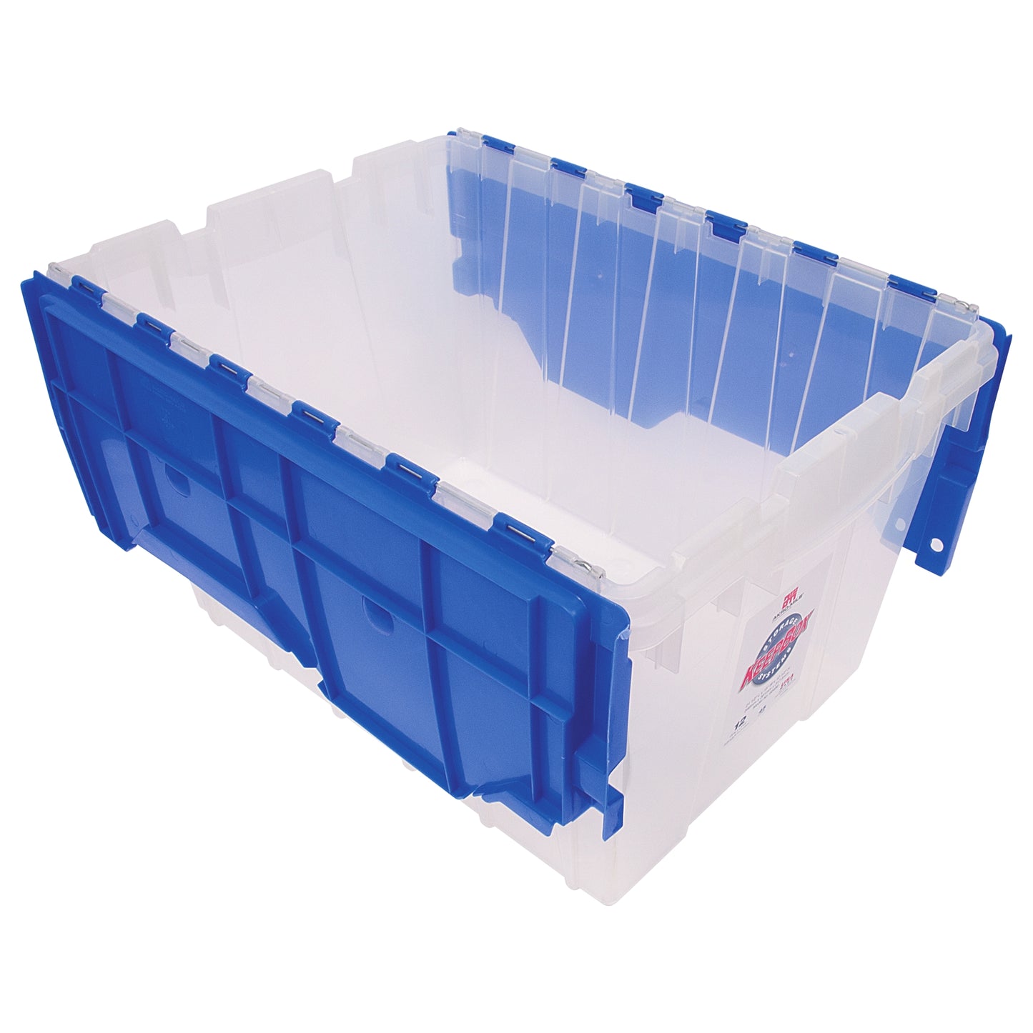 Storage Bin with Flip-Top Lid