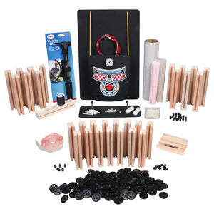 AP Dragster Getting Started Package with launcher, hand pump, balsa blanks, wheels, straws and hardware