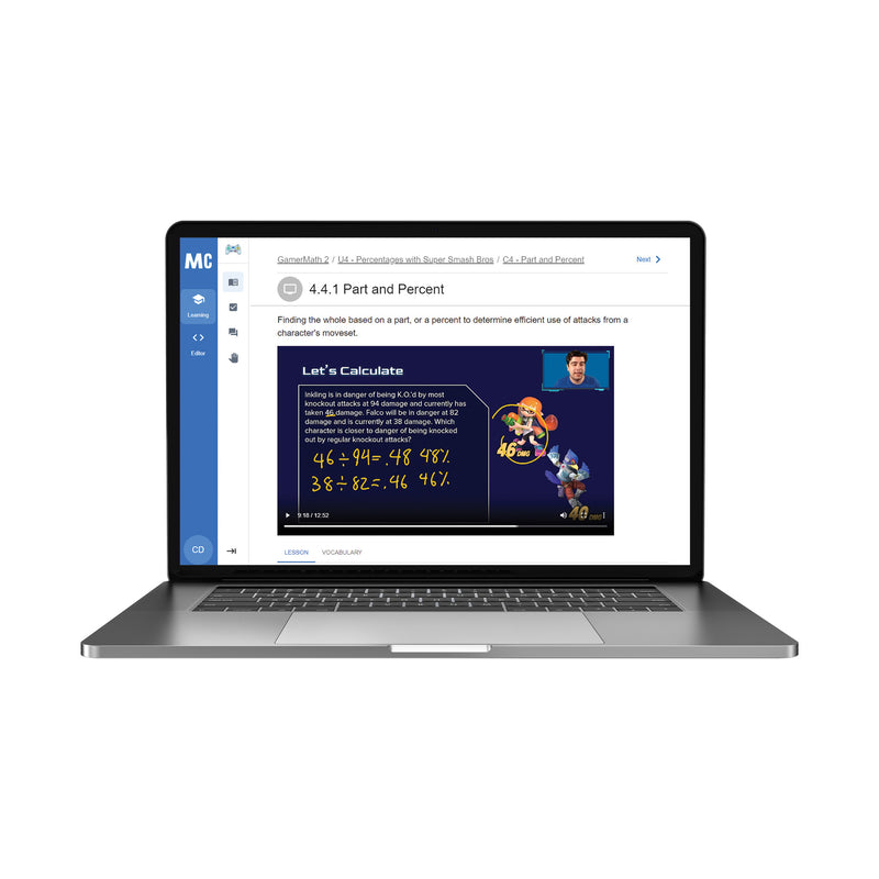 Mastery Coding GamerMath II Annual License