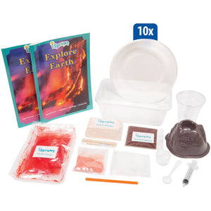 Explore Earth iSprowt science kit with curriculum books, plates, and other components