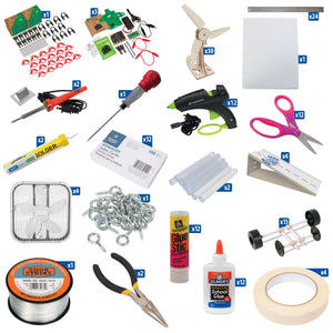 Assorted craft and construction tools