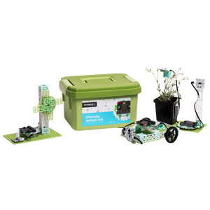 Climate Action Kit with green box and various product builds