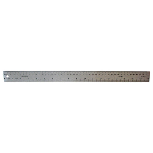 Ruler, Metal, English/Metric (18")
