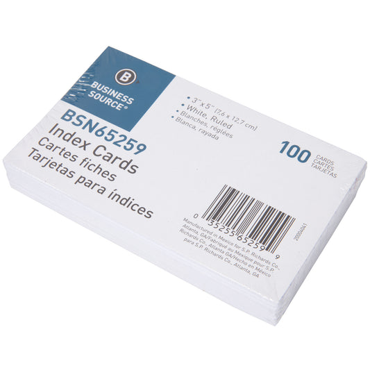 Lined Index Cards (3" x 5") (100 pk)