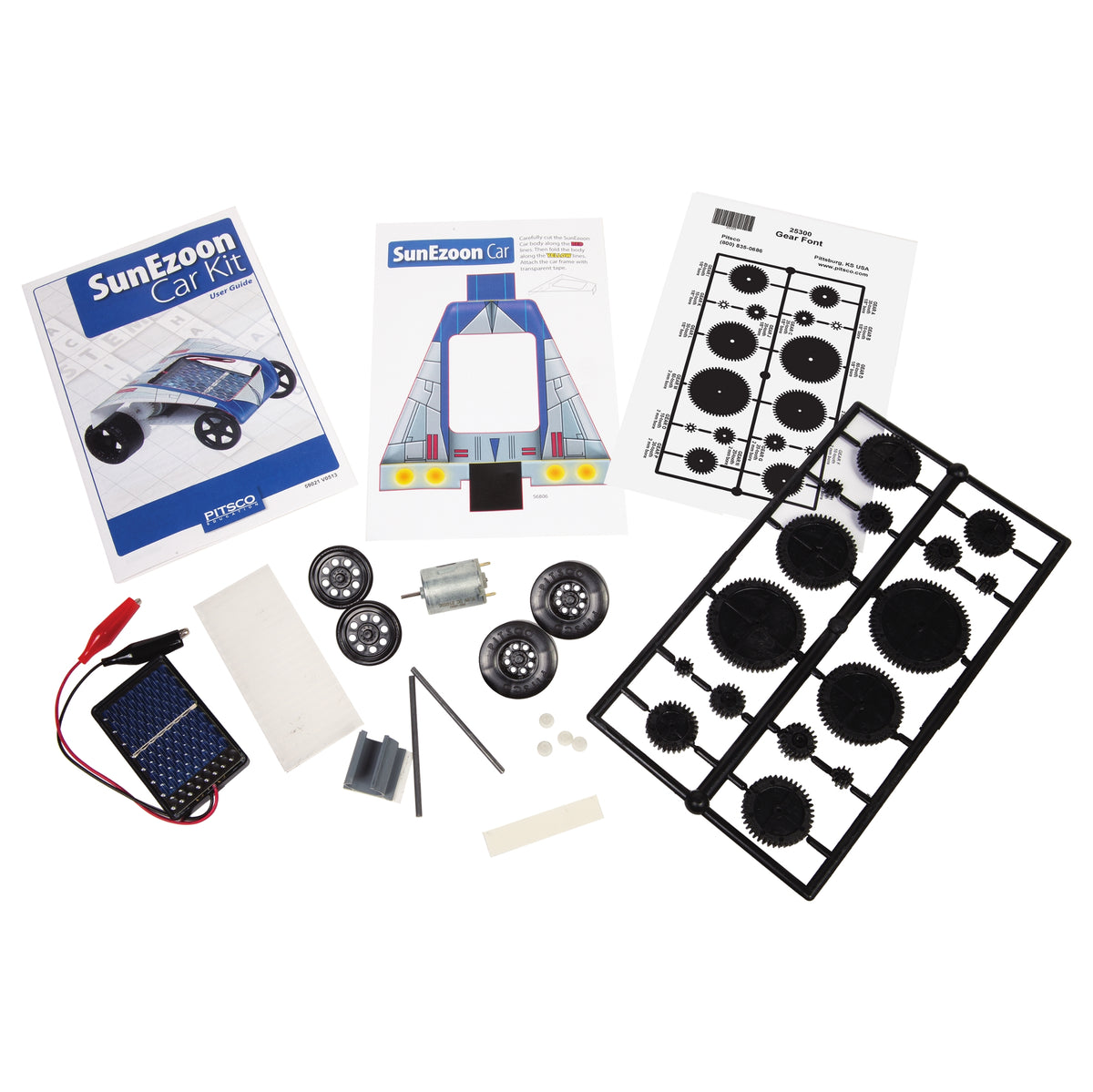 Solar Car Rit SunEzoon Solar Car Kit | Pitsco Education