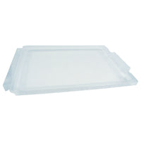 A clear plastic lid for a gratnell bin.