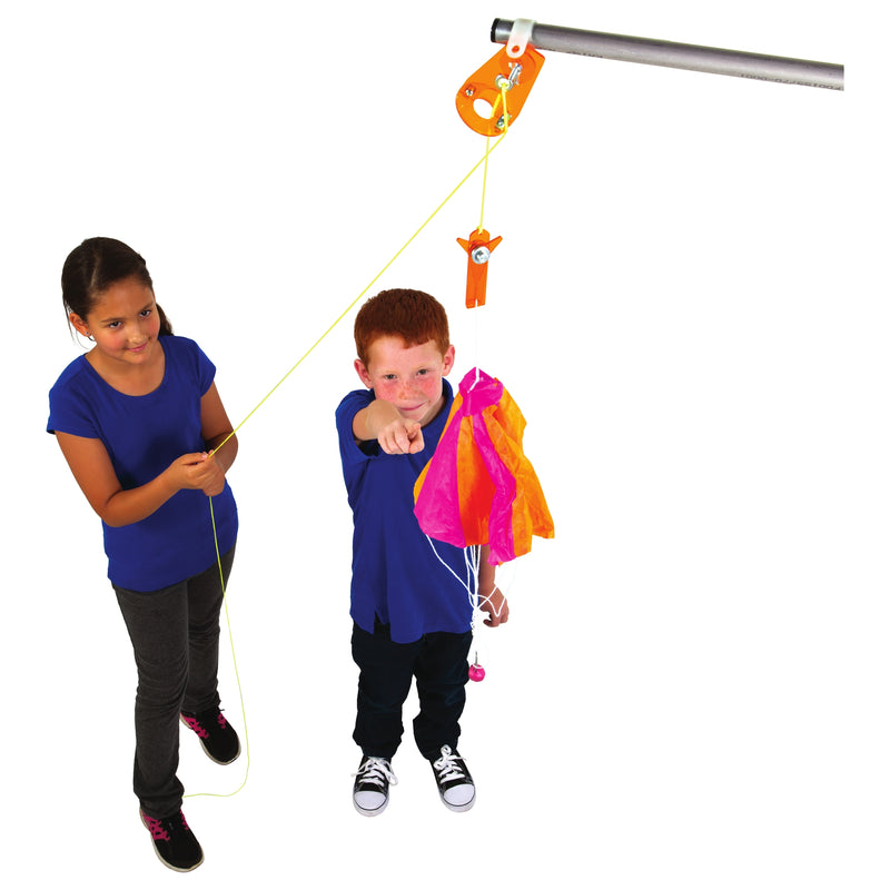 Rip Cord Parachute Drop for Classroom Experiments