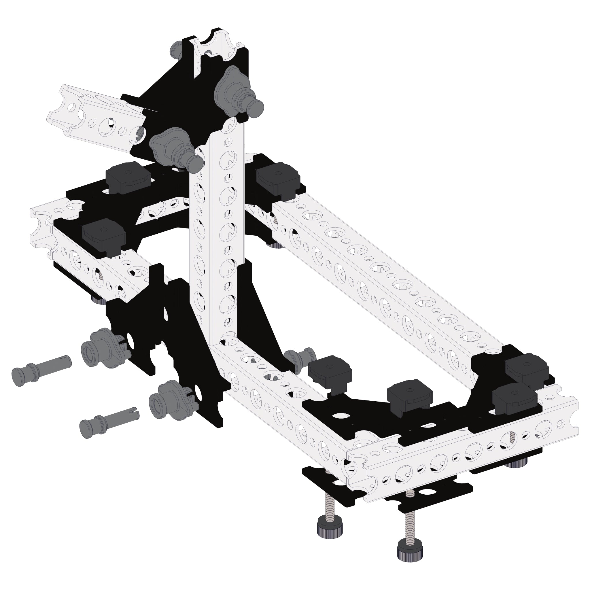 Join TETRIX® PRIME beams with a 90-degree connector