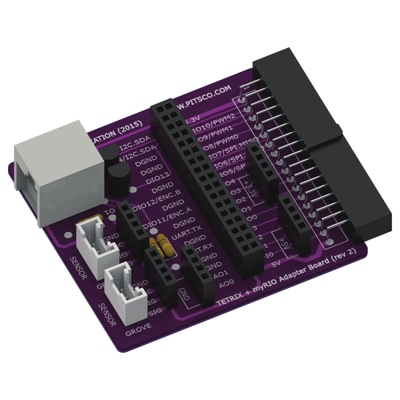 TETRIX® + myRIO Control Board Adapter