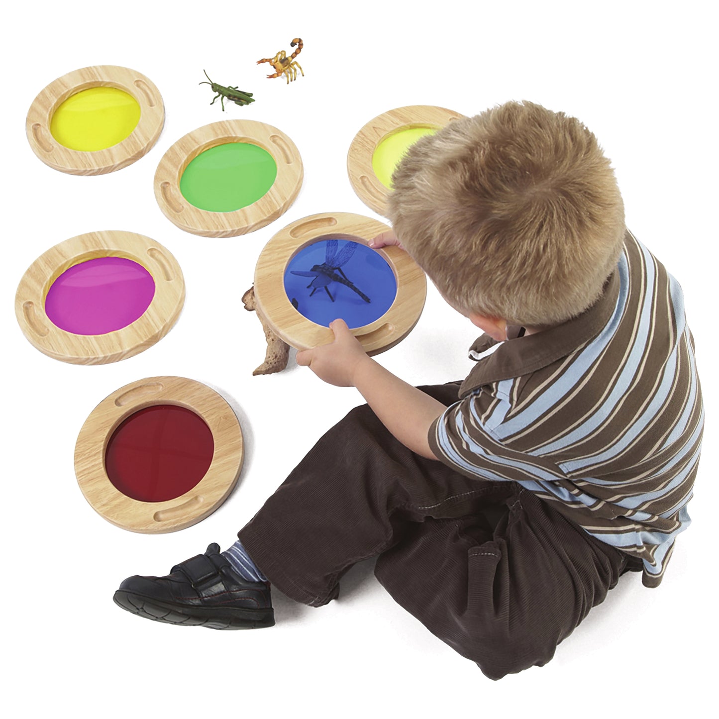 Wooden Color Mixing Viewers 6-Pack