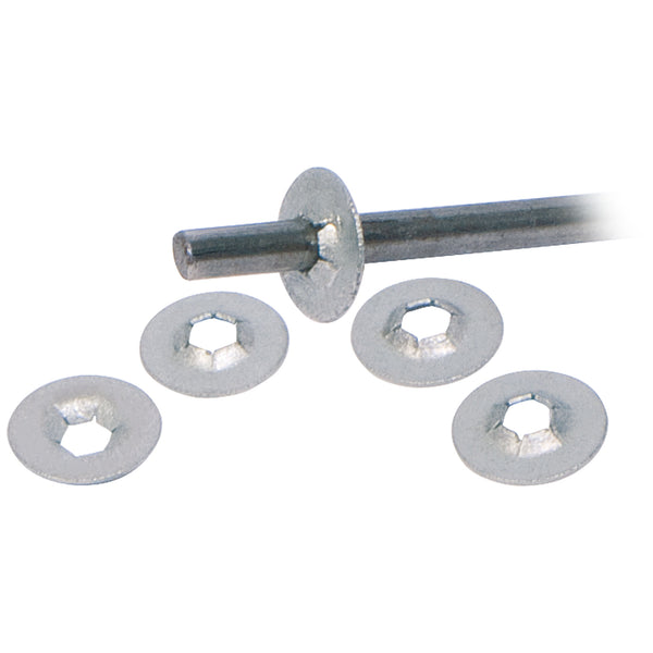 Metal axles with five washers