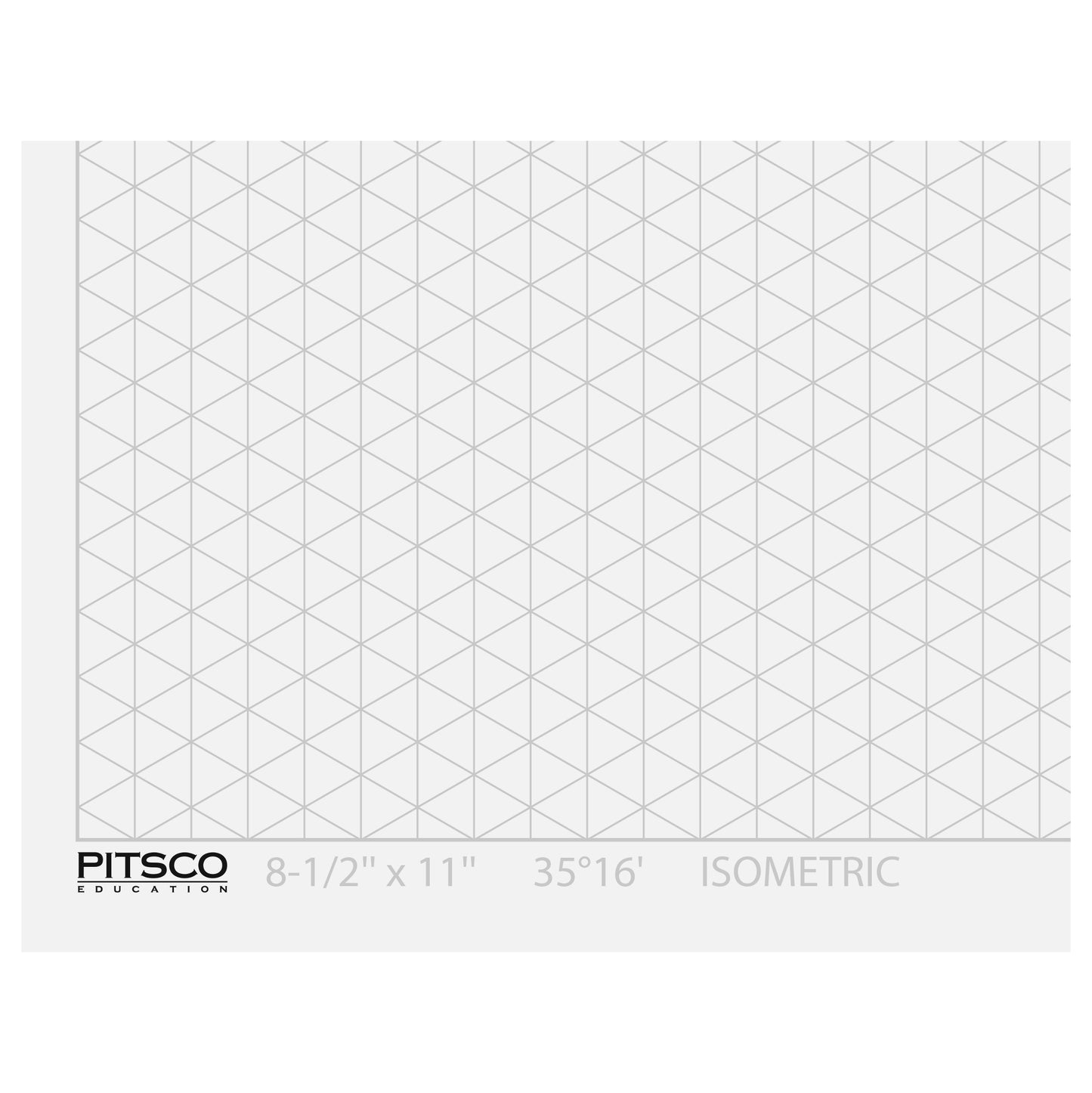 1/4" Isometric Sketching Sheets (8-1/2" x 11", 500 sheets)