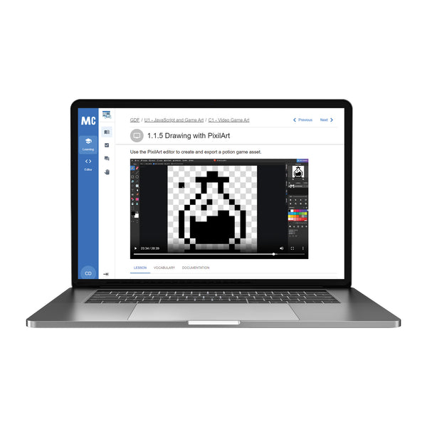 Mastery Coding™ Game Development Foundations Annual License