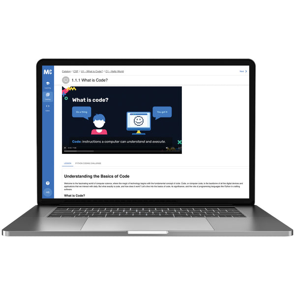 Mastery Coding™ Computer Science Foundations Annual License