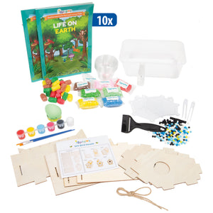 Life on Earth iSprowt science kit with curriculum books, materials, and tools
