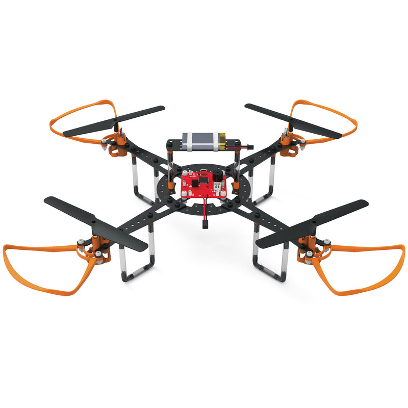 Infinity drone with orange and black arms