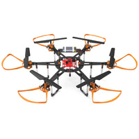 Infinity drone with orange and black arms