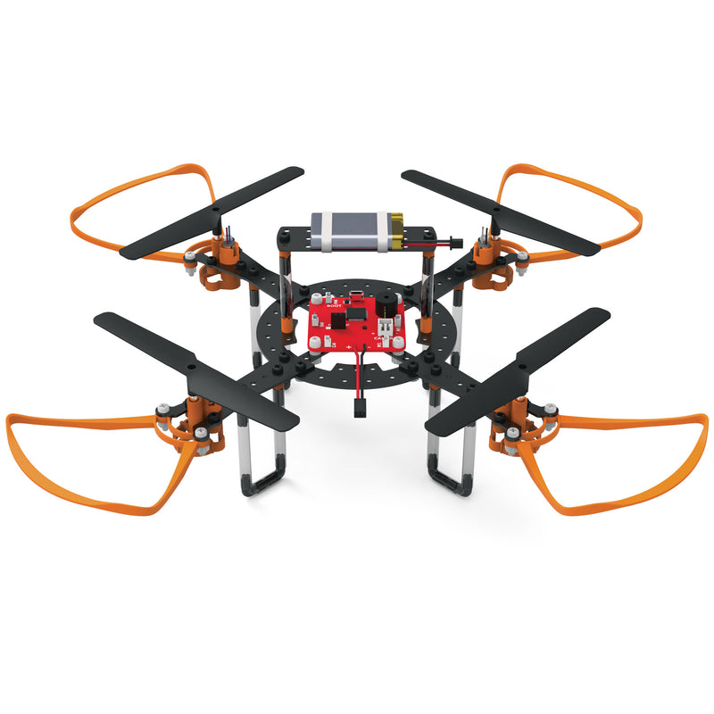 Infinity drone with orange and black arms