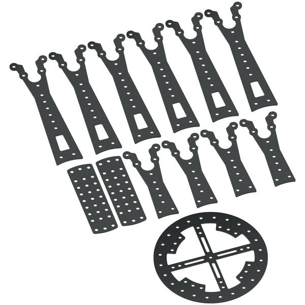 drone infinity carbon fiber ring, motor booms, and hole plates