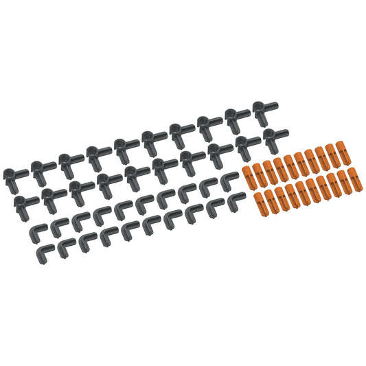 drone infinity connector packs and 20 tube peg anchors