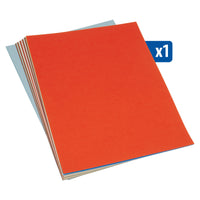 Stack of construction paper sheets