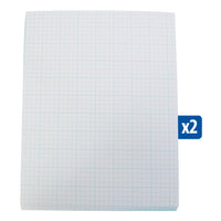 Stack of grid paper sheets