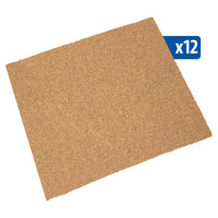 brown sheet of sandpaper