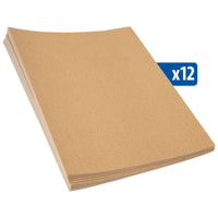 Stack of brown cardstock sheets