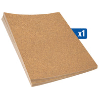 Stack of brown sandpaper sheets