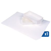 white paper sheets and two folded white boxes