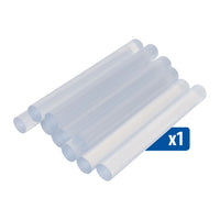 Set of clear plastic glue sticks/slugs
