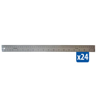 Metal ruler measuring 18 inches