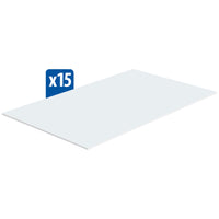 White rectangular foam board