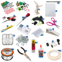 Assorted craft and construction tools