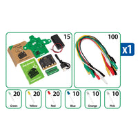 micro:bit electronic components set with colorful wires