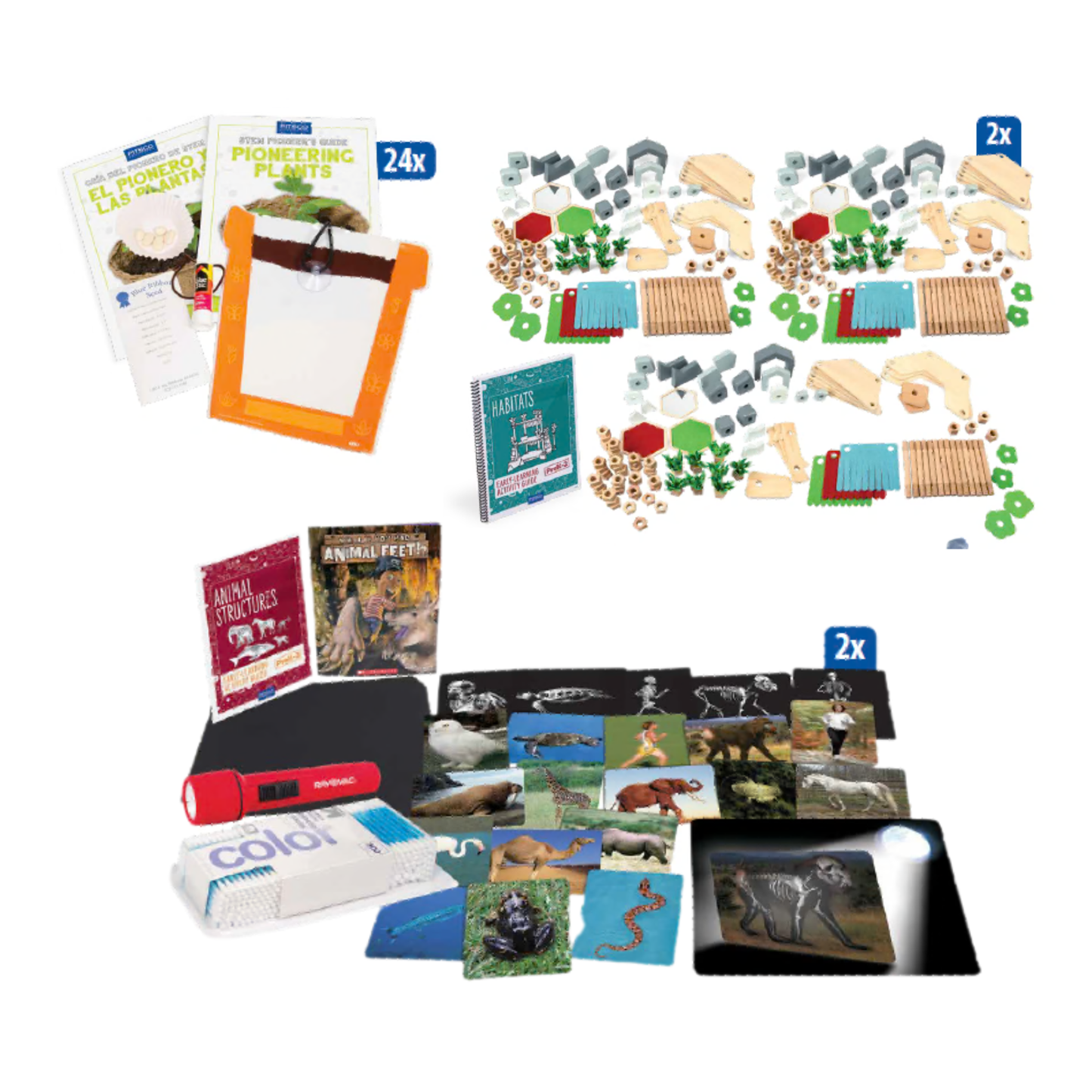 Pioneering plants kit, habitats activity bundle, animal structures activity bundle