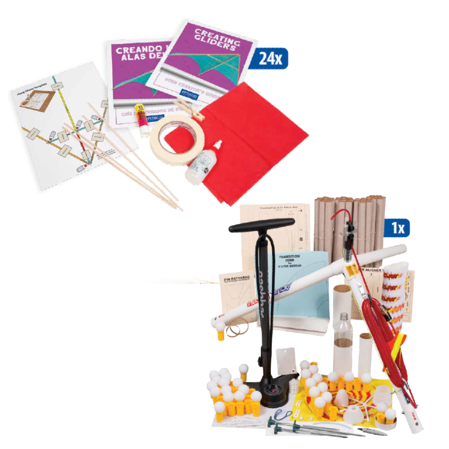 Creating gliders and water rockets getting started package