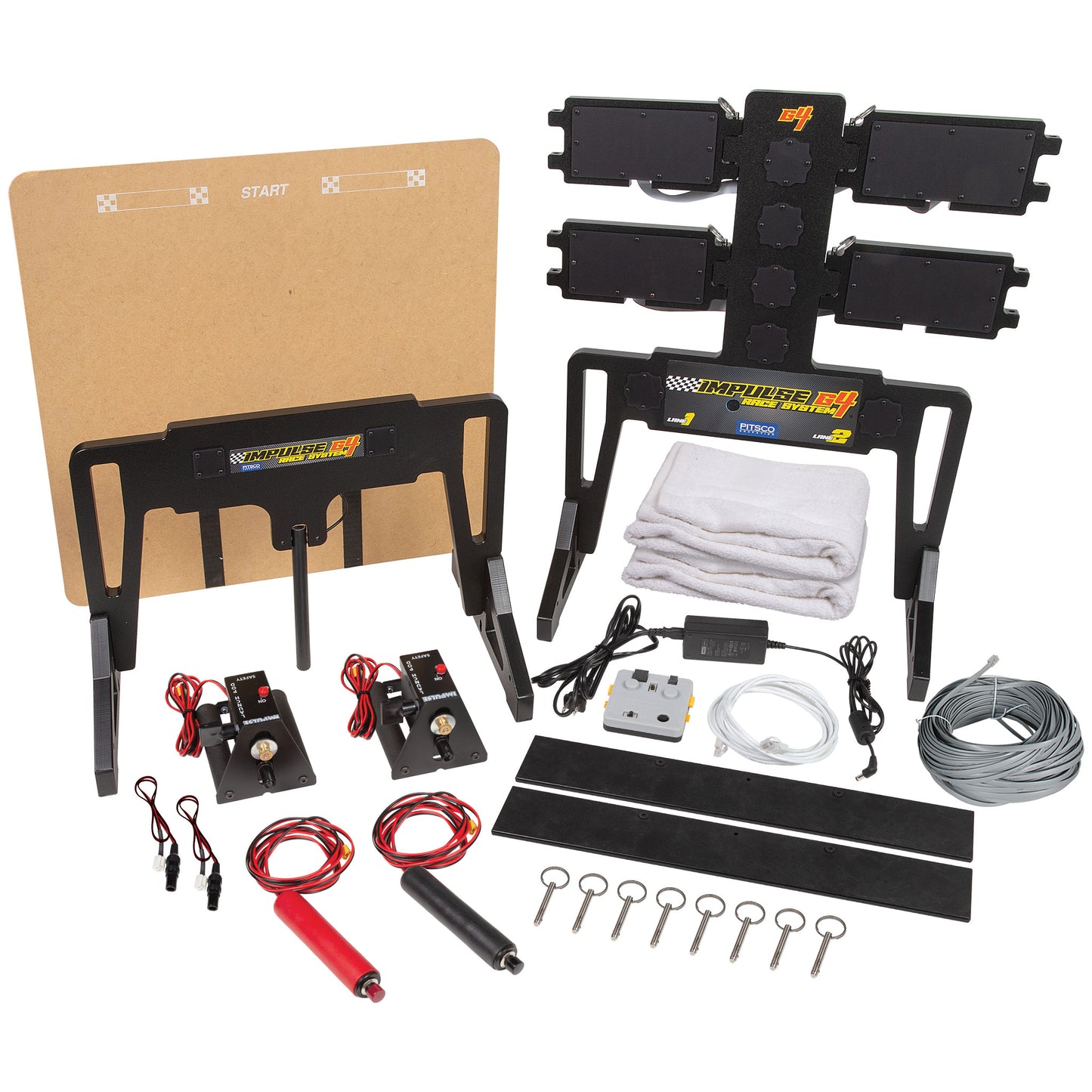 impulse g4 start and end gates, along with all components needed to race