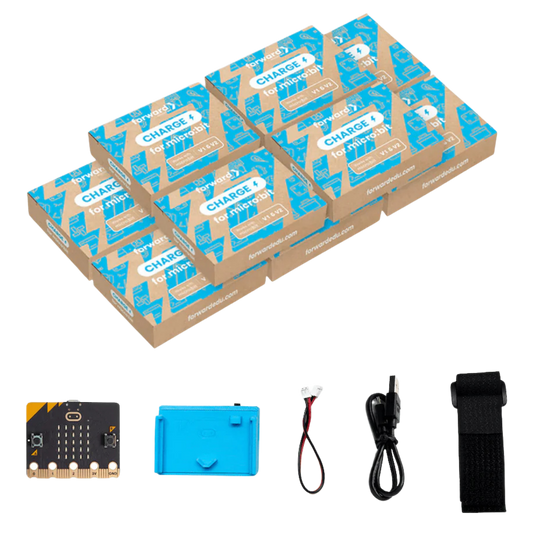 Product packaging with components on a white background