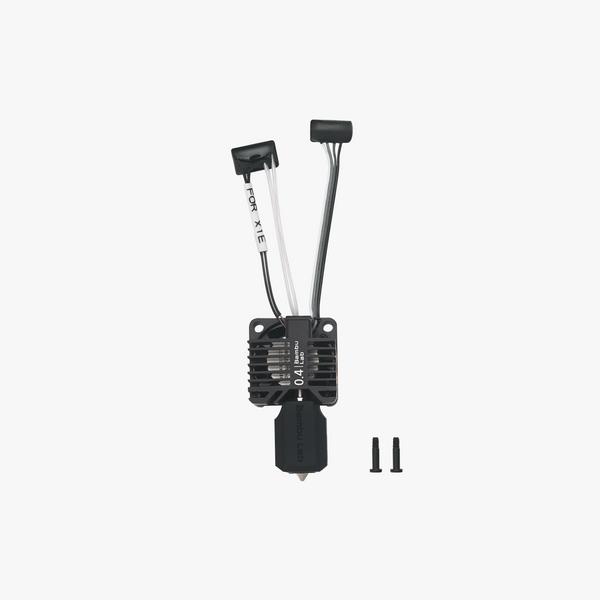 Black electronic component with wires